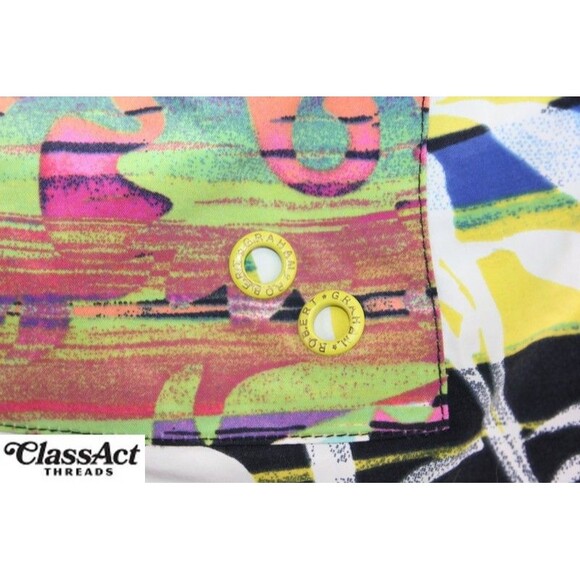 Robert Graham Swim Trunks Classic Fit Geometric Multicolor Board Shorts Sz 32 - Picture 5 of 11